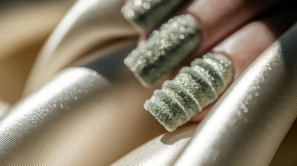 elegant velvet nail trends