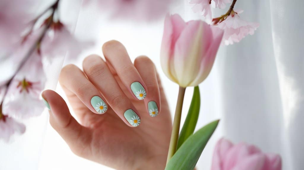 spring green nail elegance