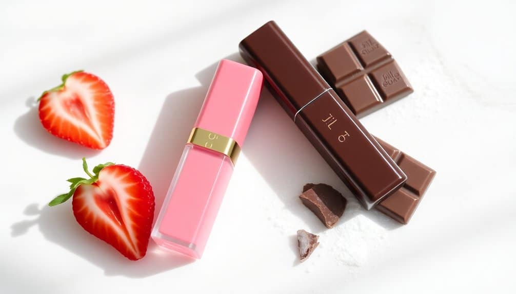 delicate pink versus brown