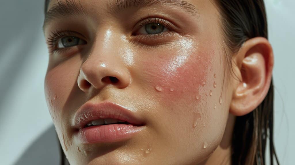 translucent glossy hydrated natural lips